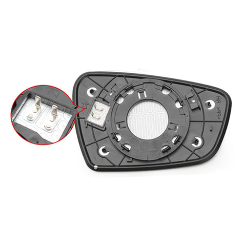 Left Heated Convex Mirror Glass w/ Base to suit Kia Cerato YD — image 2