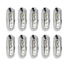 10x White 4-LED Side Marker Clearance Lamps to suit Truck Trailer Lorry — image 1