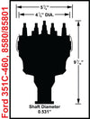 MSD Distributor suits V8 Ford 351C 460 MSD 8580