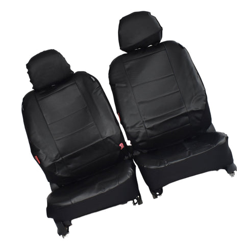 Leather Look Seat Covers Black to suit Mazda BT-50 Single Cab — image 1