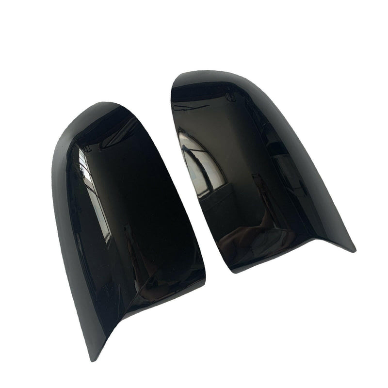 2x Black Rear Mirror Cover Caps (Pair) to suit BMW X3 G01 — image 1