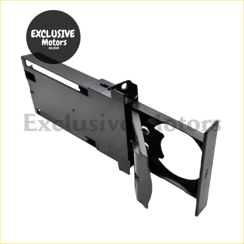 Black metal car radio mount bracket for dash cup holder in toyota land cruiser 80 series 1995-1996