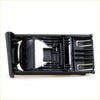 Black plastic dash drink cup holder with storage and spring latch for left hand side toyota hilux 2005-2011