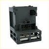 Back side of black plastic electrical connector housing with terminals for dash mounted headlight switch for chevy gmc