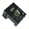 Black plastic dash mounted headlight switch for chevy gmc with large gray dome override rotary dial and small knobs