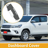Black dashboard cover for toyota hilux 150 series 2005-2015 designed to protect and enhance the interior
