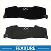 Black dashboard cover mat for Toyota Avalon Limited 2005-2010 with perforated ventilation and textured surface