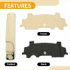 Beige and black textured dashboard cover mat for toyota aygo 2005-2014 shown folded and unfolded carpet material