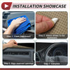 White adhesive sticker for dashboard cover mat installation in toyota crown 18 series 2004-2008 protector pad black