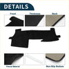 Black flannel dashboard cover mat for Toyota Mark X with non-slip bottom and adhesive backing sun protector pad