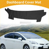 Black anti-slip carpet dashboard cover mat for toyota prius 2023-2024 designed for a perfect fit