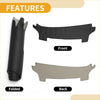 Black leather car seat cover with textured front and smooth back shown for toyota prius dashboard cover mat 2023-2024