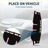 Black car center console cover with red and white trim for toyota raize a200a dashboard mat 2020-2023