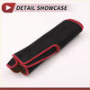 Black microfiber dashboard cover mat with red stitched edges for Toyota Roomy Tank 2016-2020 protector pad