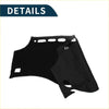 Black fabric dashboard cover mat with cutouts for controls and vents for toyota vellfire alphard set
