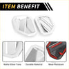 Matte silver tone dashboard side air vent ac outlet cover trim for toyota tundra 2022-2024 with durable wear-resistant design