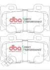 DBA Street Performance Brake Pad Set Rear DB2401SP