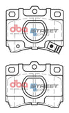 DBA Street Series Brake Pad Set Front DB442SS