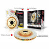 DBA HD 4000 Drilled Slotted Brake Rotor Pair 308mm Rear