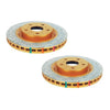 DBA HD 4000 Drilled Slotted Brake Rotor Pair 345mm Front