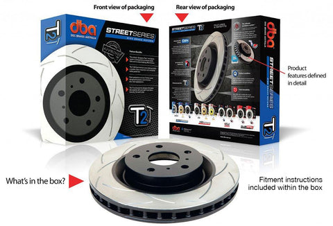 DBA T2 4x4 Slotted Brake Rotor Single 277mm Front DBA624S