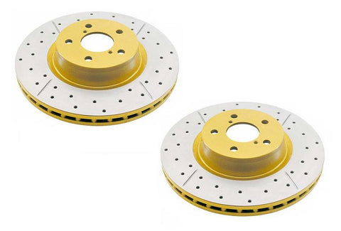 DBA X-Gold Brake Rotor Pair 357.7mm Front DBA2340X