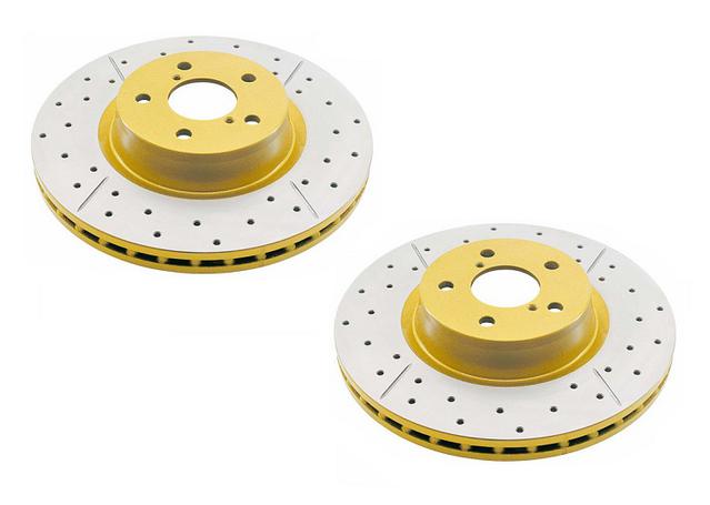 DBA X-Gold Brake Rotor Pair 360mm Front DBA2758X
