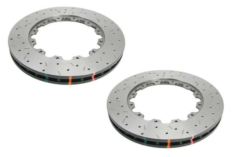 DBA XD 5000 Drilled Dimpled Replacement Brake Rotor Pair