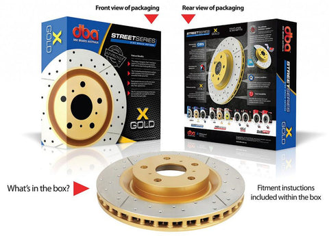 DBA X-Gold Brake Rotor Single 312mm Rear DBA2737X