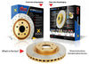 DBA X-Gold Brake Rotor Pair 316mm Rear DBA2656X-10
