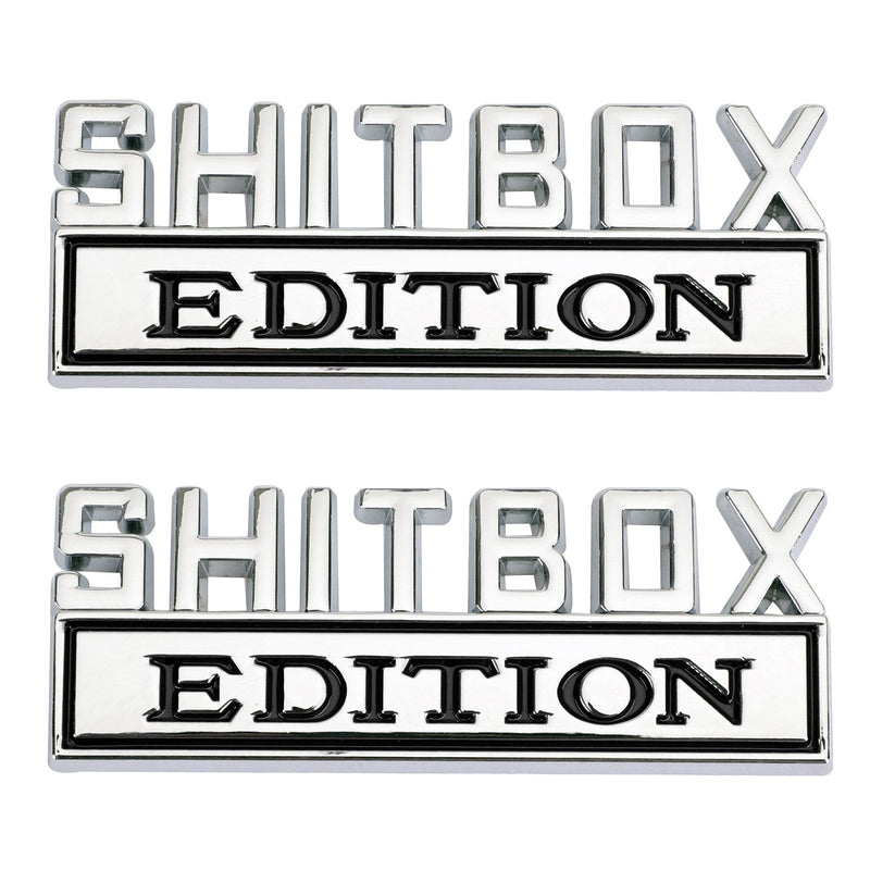 Ford Chevy Cars Trucks 00-23 Shitbox Edition Emblem Decal Stickers