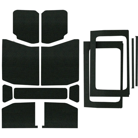 DEI 4-Door Boom Mat Complete Headliner Kit - 13 Piece - Black (Wrangler JK 18-24)
