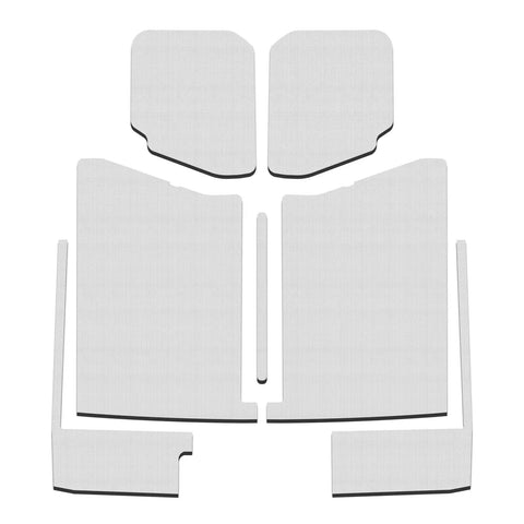 DEI 4-Door Boom Mat Complete Headliner Kit 7 Piece - White (Gladiator JT 20-25)