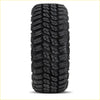 Black rubber DELIUM Terra Raider MT tire with aggressive deep-tread pattern for off-road performance 265 50 R20