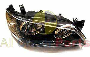 APG All Crash Black Halogen Head Lamp Drivers Side