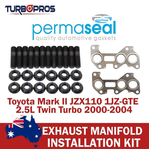 Toyota Mark II JZX110 1JZ-GTE2.5L Permaseal Exhaust Manifold Stud&Gasket Kit