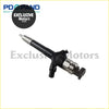 Black and silver diesel fuel injector with metallic finish for Mitsubishi L200 4D56HP 4D56U model engines