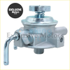 Silver metal diesel primer pump for toyota hilux 1988-2004 with threaded base hose connection and adjustment knob