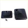 Black rubber gear shift boot and base kit for ford f-250 f-350 diesel shifter lever 1989–1997 automotive use
