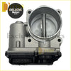 Silver metallic diesel throttle body assembly with circular intake and black plastic connector for mitsubishi pajero sport and l200