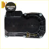 Black plastic engine control module with silver screws and molded housing for diesel throttle body assembly on mitsubishi pajero sport l200