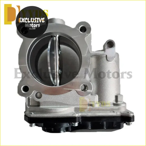 Silver metallic diesel throttle body assembly with central opening and attached cylinder for Mitsubishi Pajero Sport L200