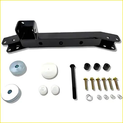 Black metal diff drop kit bracket with assorted fasteners for Toyota Landcruiser 100 series ifs models