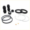 Black rubber and metal disc brake seal kit components for Mazda B2000 B2200 B2600 Bravo 1985-1998 set