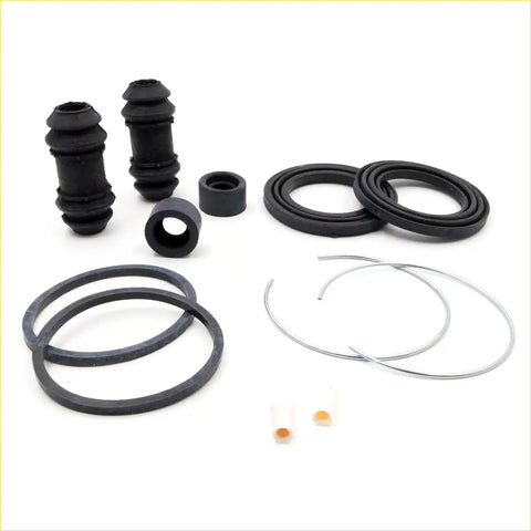 Disc brake seal kit with black rubber and metal brake line components for mazda b2000 b2200 b2600 bravo b3400 1985-1998