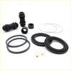 Black rubber gaskets and metal rings in disc brake seal kit for mazda b2000 brake system repair parts