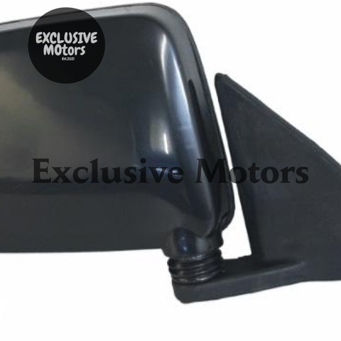 Nissan Navara D21 Right-Hand Mirror, Black, Manual Adjust (1986-1997)
