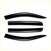 Set of four black glossy vinyl window visors for dmax and bt50 2021 models for car ventilation and sun protection