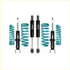 Set of four black and teal coilover suspension kits with ims branding for dodge ram 1500 dt mid 2020 on australian models