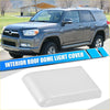 White plastic interior roof dome light cover for toyota 4runner 1984-1995 shown from the back side